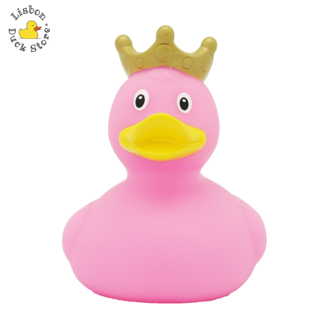 Pink Duck with Crown