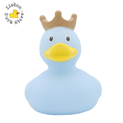 [ESGOTADO/SOLD OUT]Ligthblue Duck with Crown