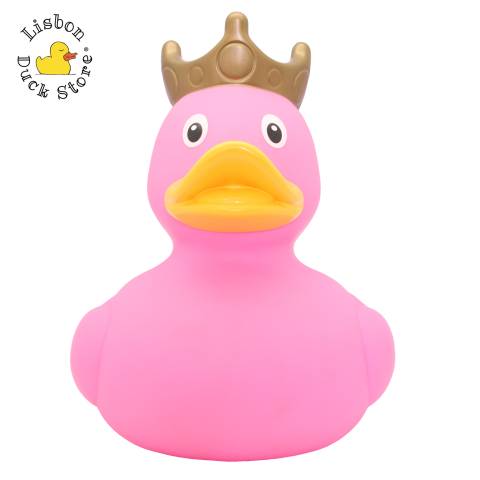 XXL Pink Duck with Crown